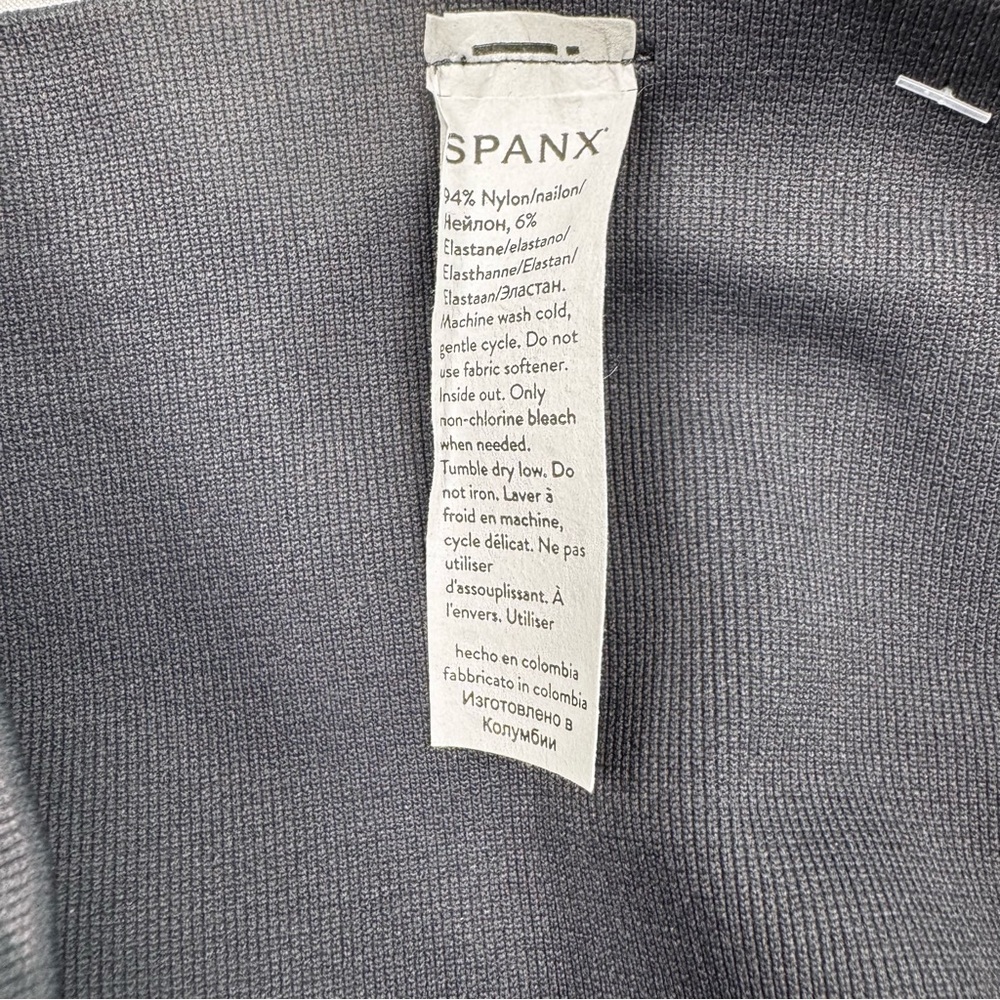 SPANX Women’s Look At Me Now Seamless Leggings Size Small 2-4 BlackCamo‎ Shaping - Picture 8 of 10